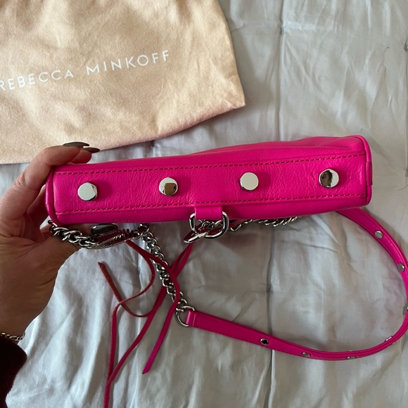 Rebecca Minkoff Pink Leather MAC Crossbody Bag - Picture 4 of 5